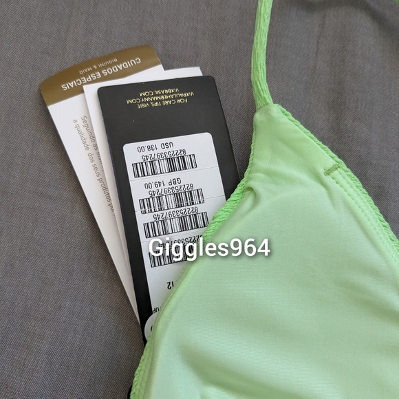 Vix Firenze Zene Beaded Bikini Set Lime Green - Picture 5 of 8